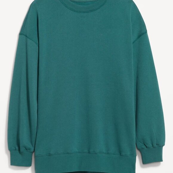 NWT - Old Navy Moss Green SoComfy Relaxed Tunic Plus Size Sweatshirt - Picture 3 of 4